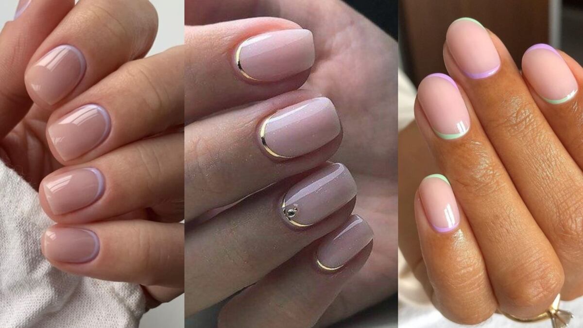 Uñas francesas invertidas