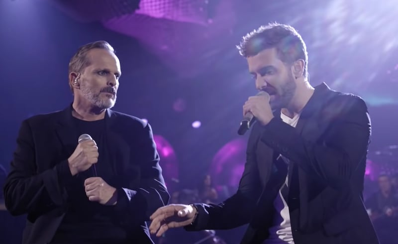 Miguel Bosé y Pablo Alborán