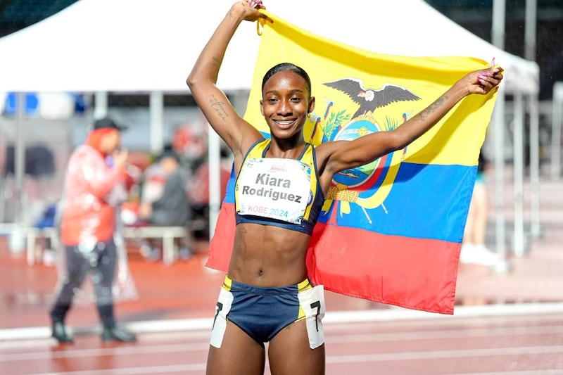 Kiara Rodríguez, atleta ecuatoriana en Japón 2024