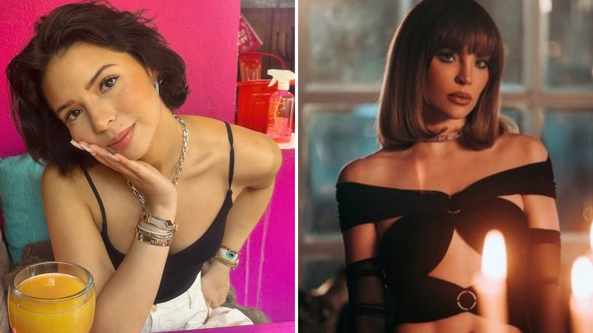 Ángela Aguilar lució un vestido cut out muy semejante al que se puso Belinda en su tema "La cuadrada", hace un mes.