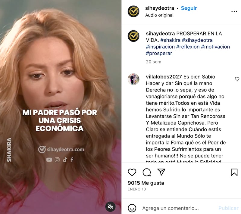 Shakira y la dura crisis que vivió durante su niñes.