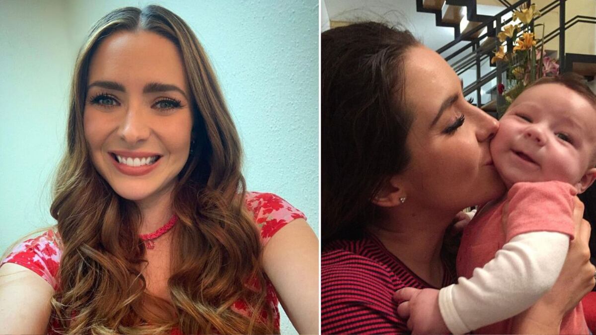 Ariadne Díaz y su primer hijo, Diego