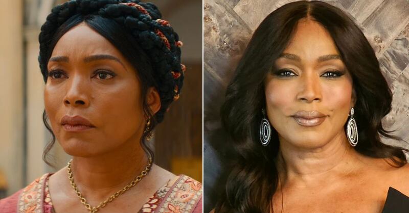Angela Bassett en 'Damsel' y en la vida real