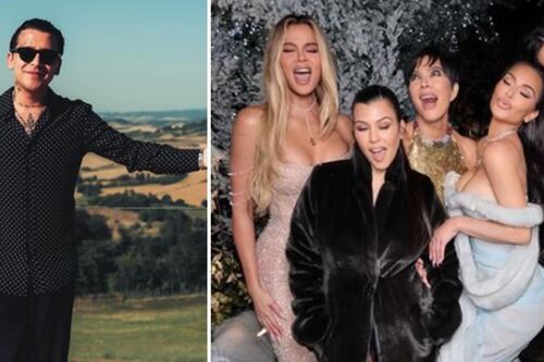 ¿Nodal con las Kardashian? Ellas también asistieron al concierto de Andrea Bocelli en Italia y esto se sabe