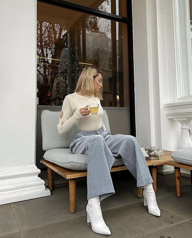 Pantalones culotte con botines