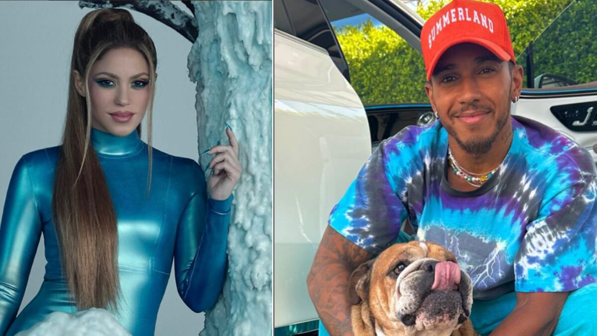 Shakira y Lewis Hamilton
