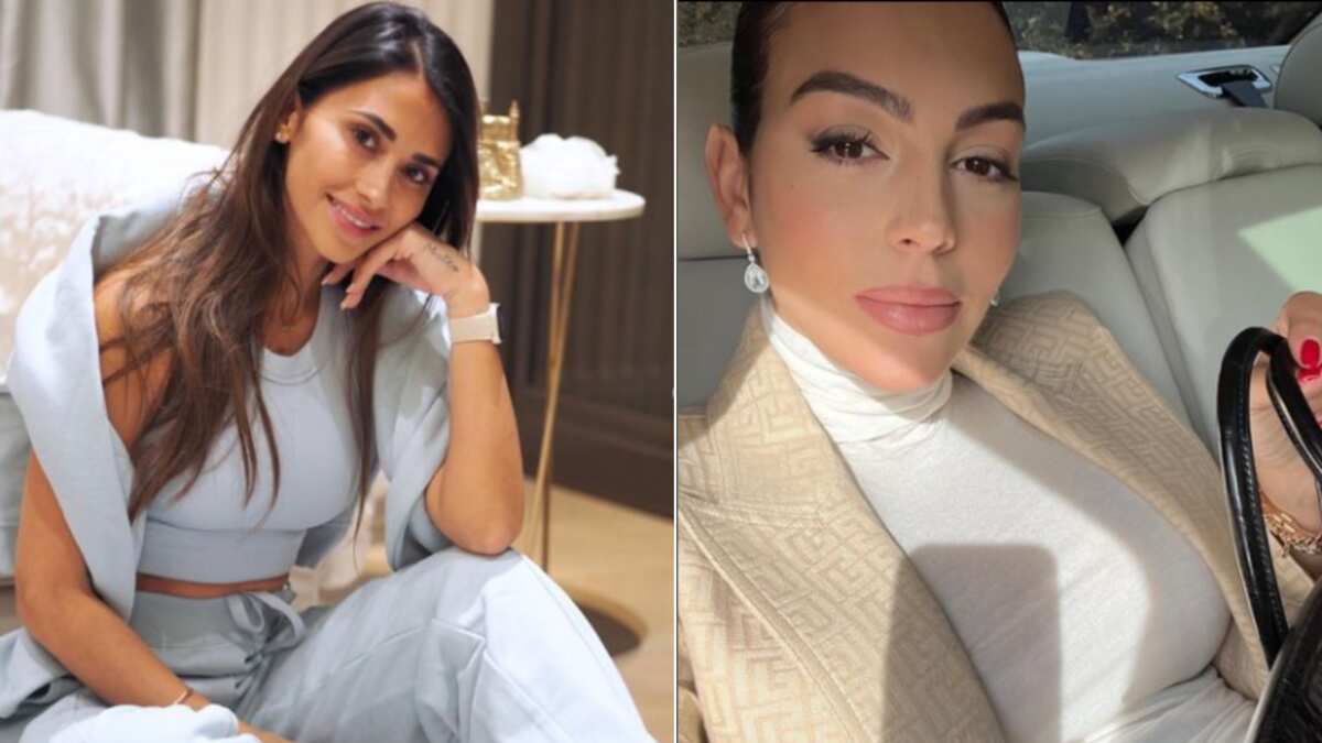 Antonela Roccuzzo y Georgina Rodríguez dos estilos diferentes.