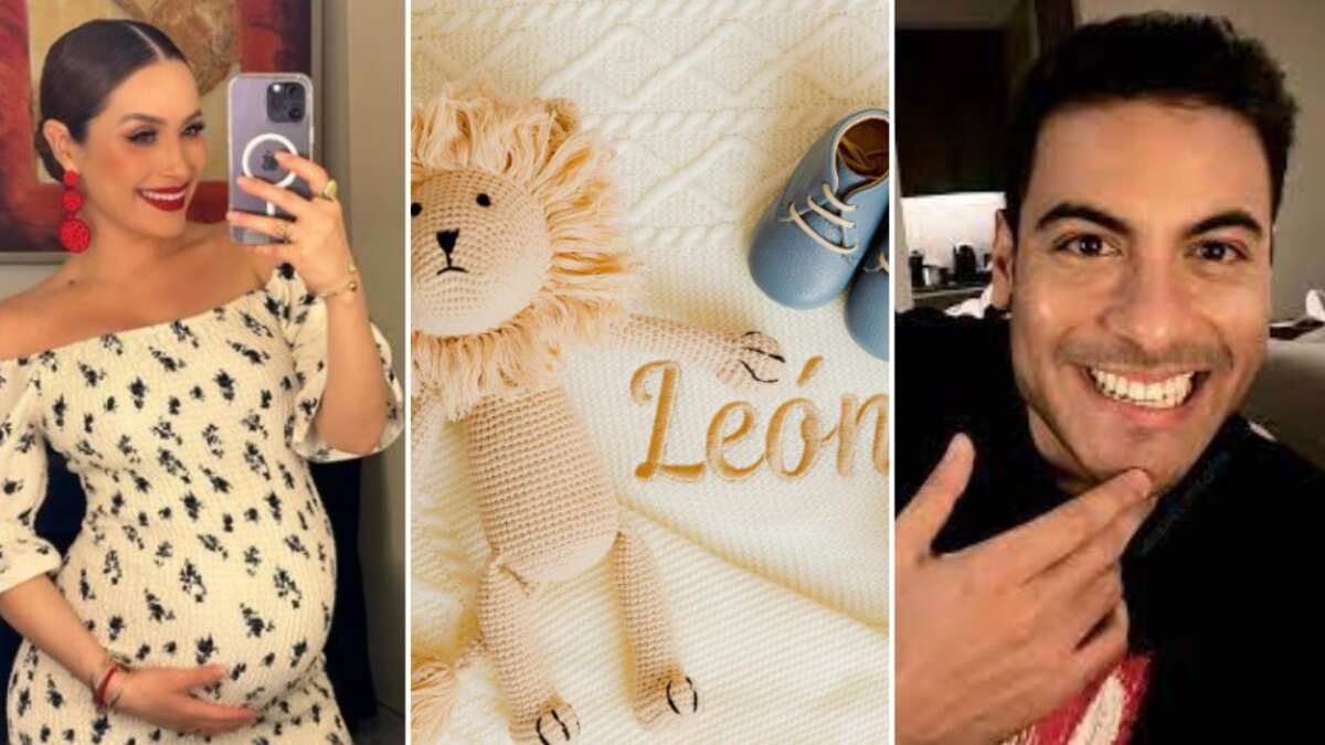 Carlos Rivera y Cynthia Rodríguez hijo