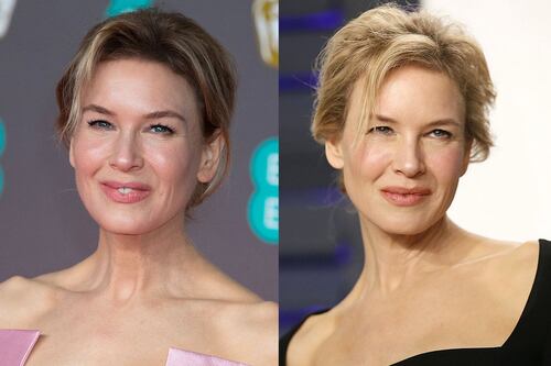 Renée Zellweger es ejemplo de elegancia en sofisticado traje sastre negro