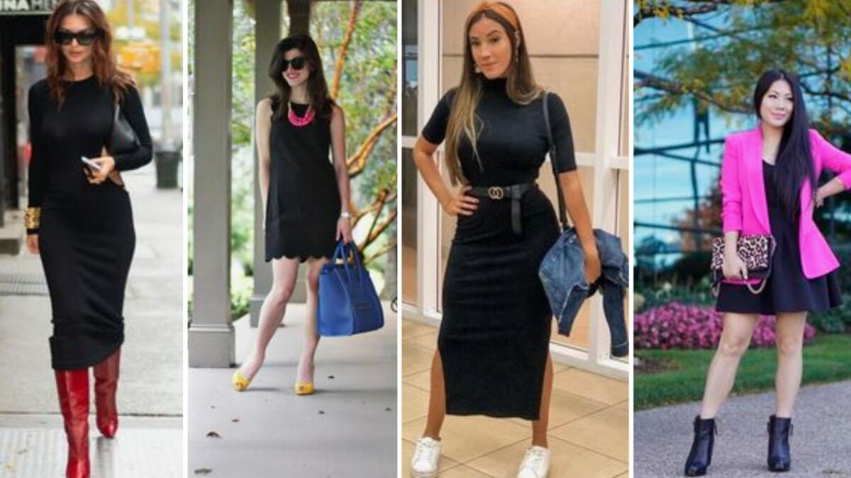 El vestido negro es la prenda infalible de una mujer