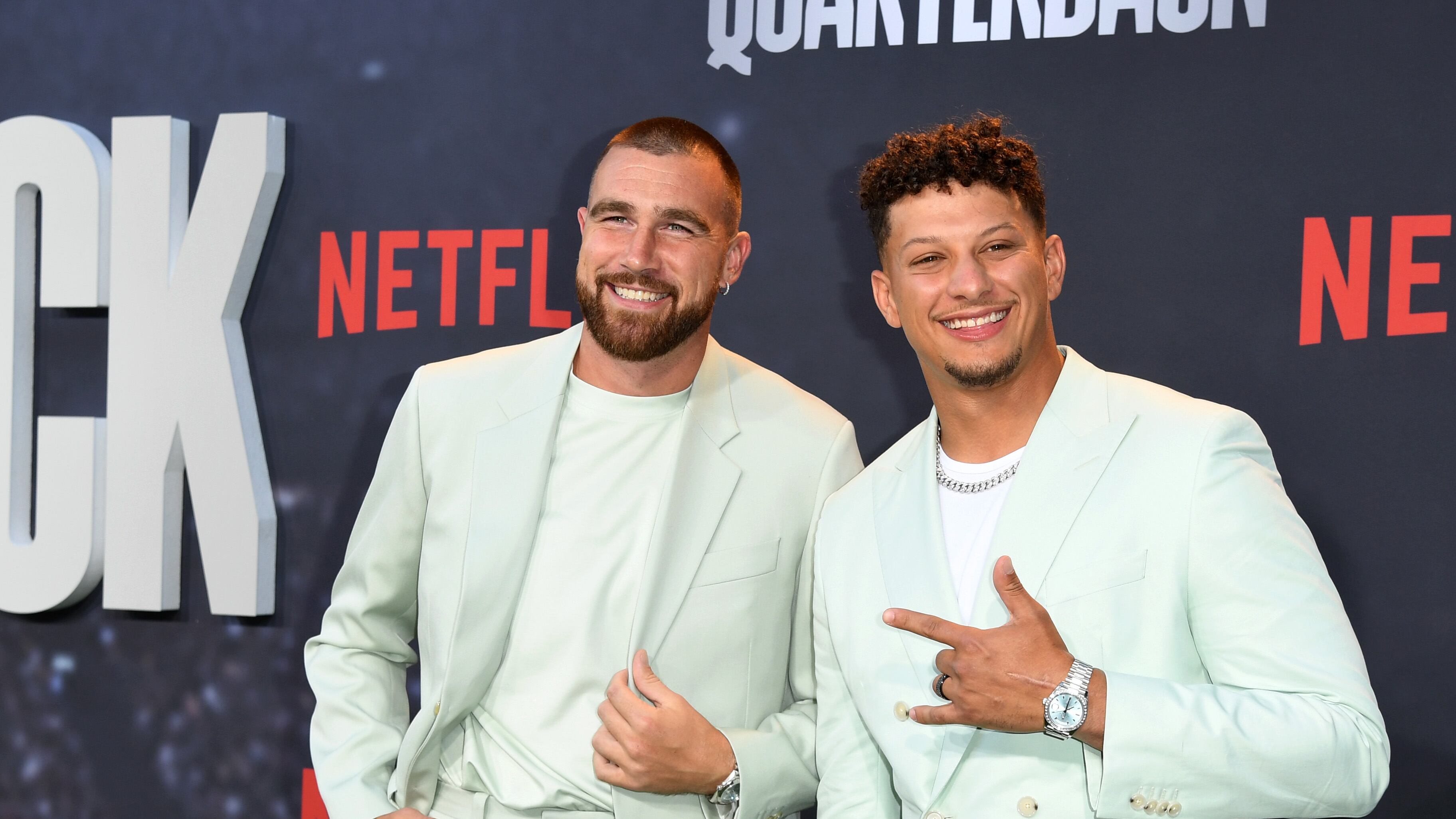 Travis Kelce y Patrick Mahomes