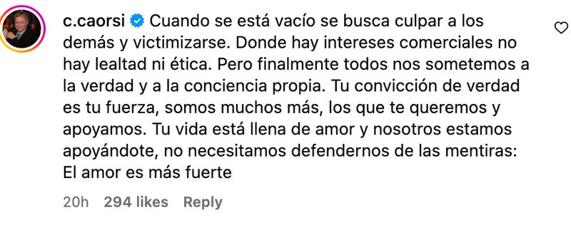 Comentario de esposo de Rosario Bravo