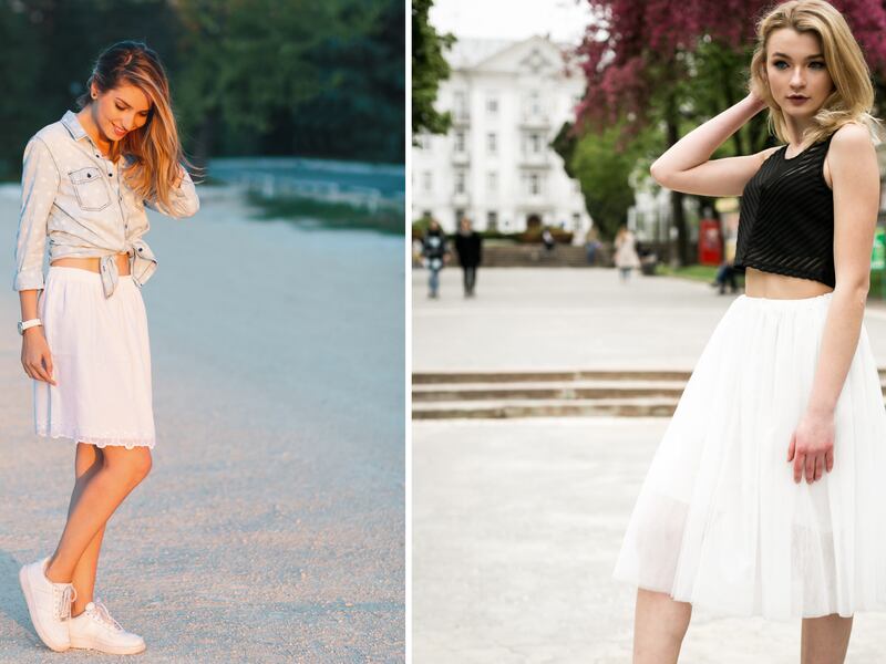 Las mejores formas para combinar una falda blanca para este verano
