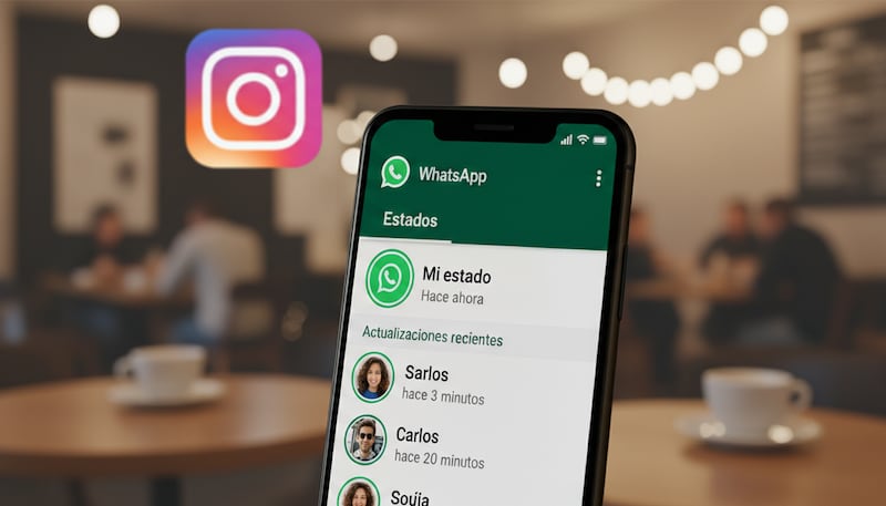 Estados de WhatsApp "tipo Instagram". - Imagen generada con IA FW/Whisk