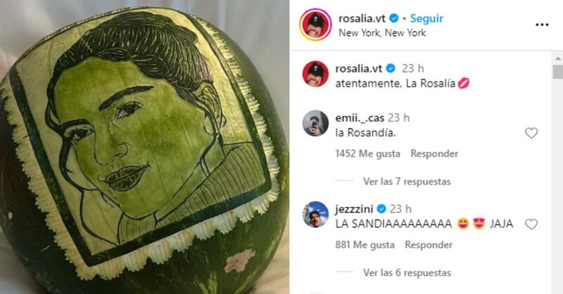 "La Rosandía": Este es el regalo más original que Rosalía ha recibido de un fan