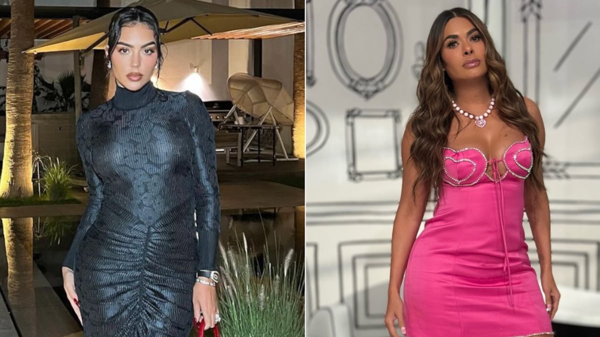 Georgina Rodríguez y Galilea Montijo coincidieron con el mismo vestido dorado.