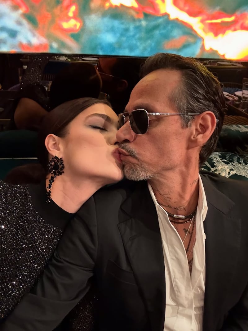 Marc Anthony y Nadia Ferreira