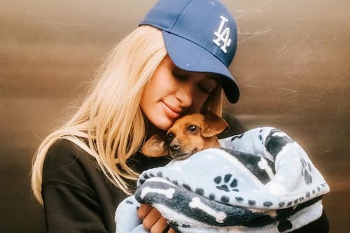 “Amor de cachorro”: Paris Hilton muestra la nueva vida de “Zuzu”, la perrita que adoptó tras los incendios en California