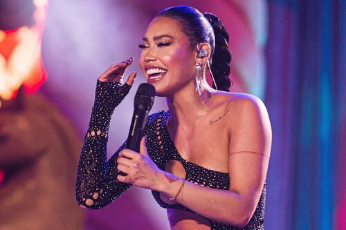 Ana del Castillo la rompió en Halloween al disfrazarse de Diomedes Díaz