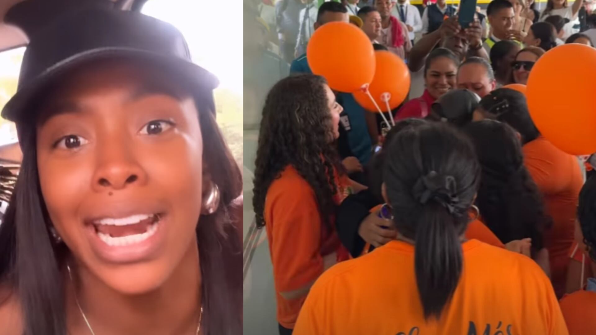 “Firme a un niño”: Karen Sevillano de ‘La Casa de los Famosos’ paralizó el aeropuerto de Cali con su llegada