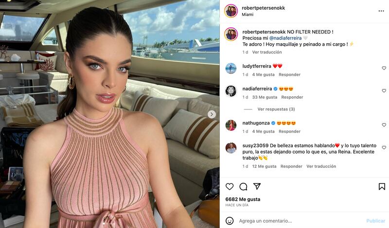 Nadia Ferreira festeja su cumpleaños.