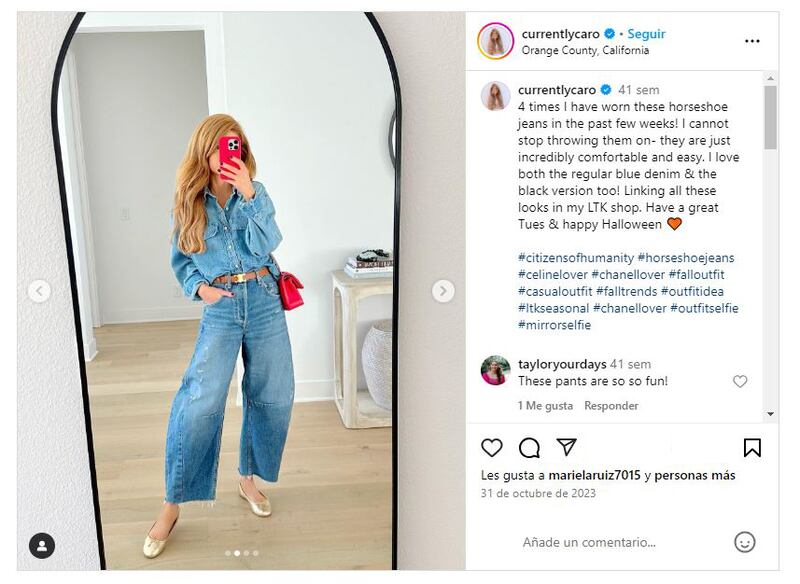 Los jeans herradura serán la sensación del otoño-invierno 2024