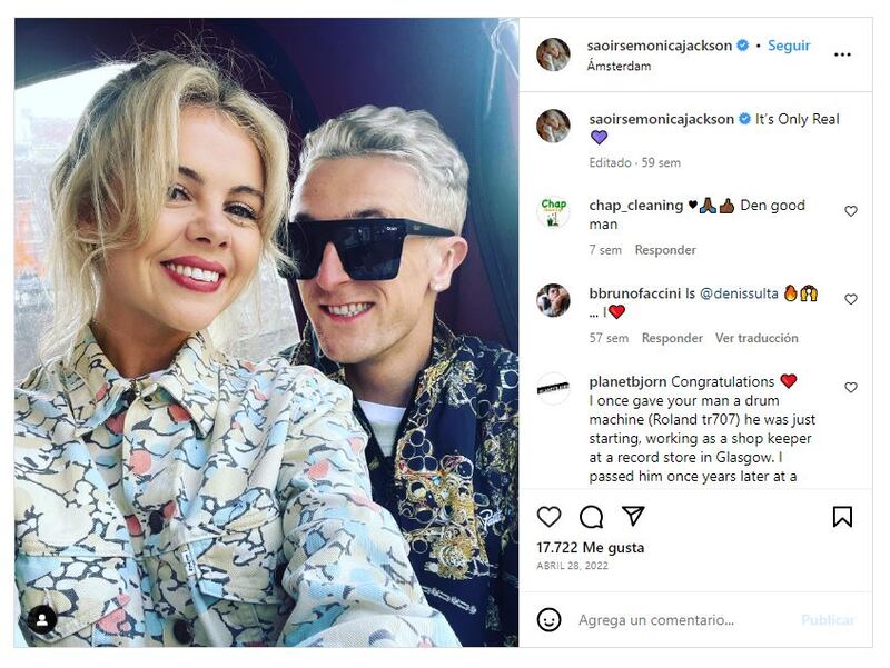 Saoirse-Monica Jackson y Denis Sulta están muy enamorados y lo muestran en sus redes