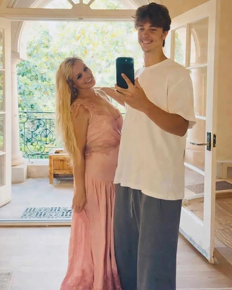 Britney Spears junto a su hijo mayor Jayden