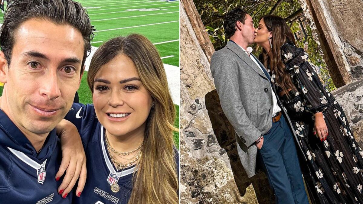 Mariana Echeverría y su esposo, Oscar Jiménez