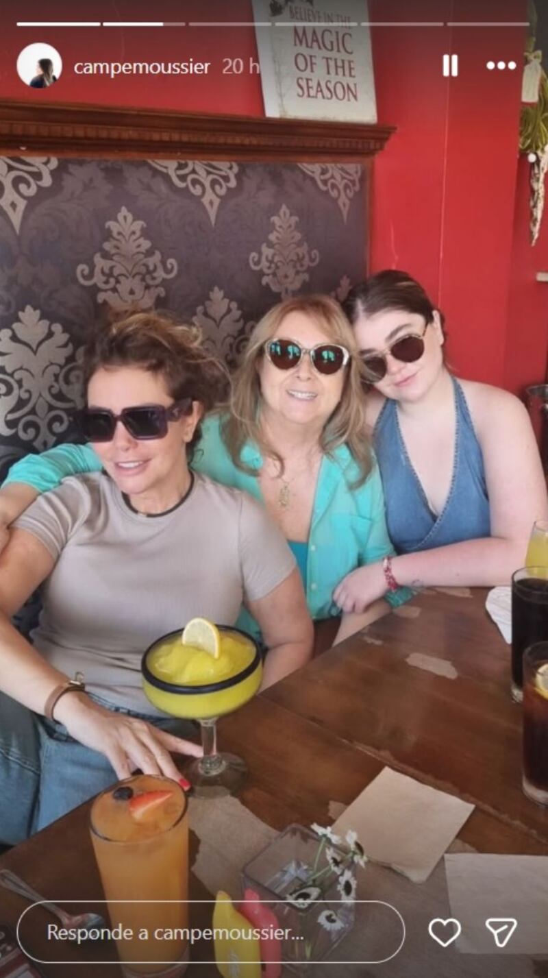 Hija de Sabine Moussier compartió fotos de la actriz