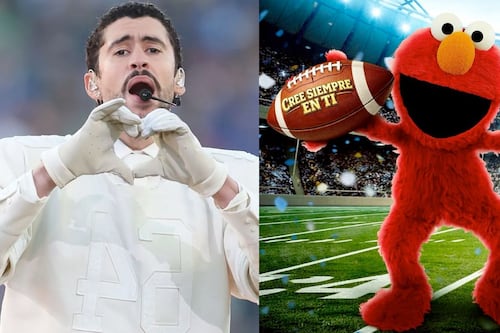 Elmo elogia la presentación de Bad Bunny en el Super Bowl, y propone que ahora se llame “Conejo Bueno”