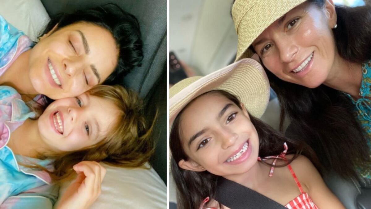 Aislinn Derbez y Eugenio Derbez hijas