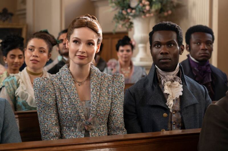 Francesca Bridgerton y John Stirling en la tercera temporada de 'Bridgerton'