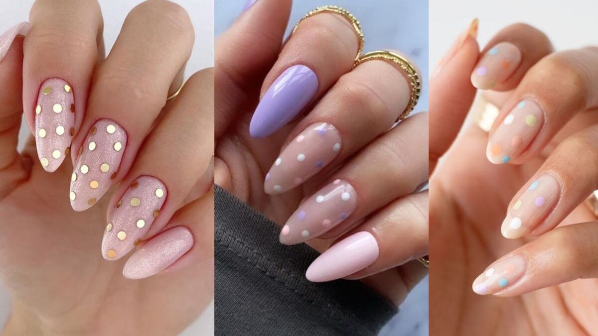 Diseños de uñas de lunares