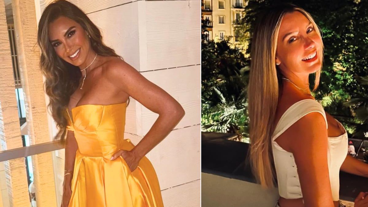 Elizabeth Gutiérrez presumió su figura con un deslumbrante vestido azul.