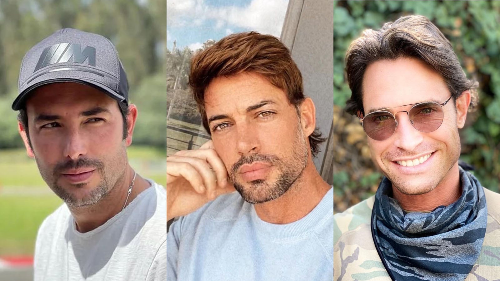 Sebastián Martínez, William Levy y Sebastián Rulli