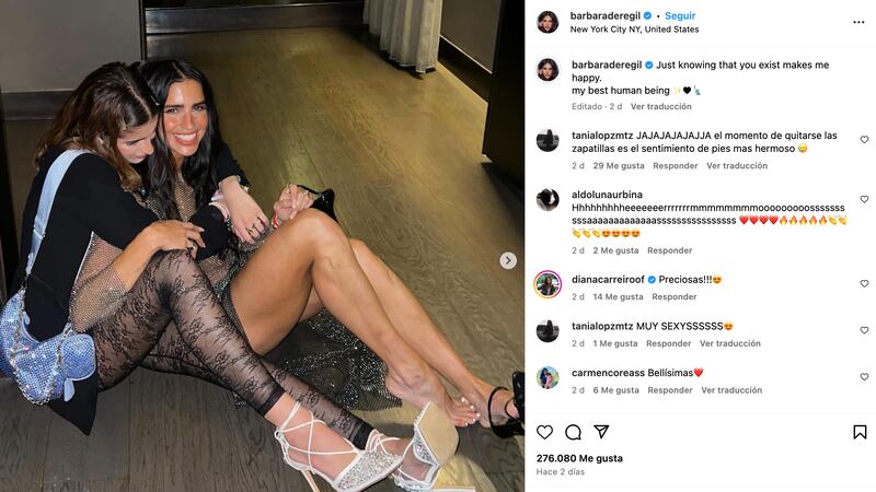 Bárbara de Regil junto a su hija Mar de Regil