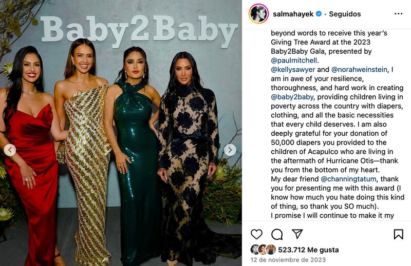 Jessica Alba, Vanessa Bryan, Salma Hayek y Kim Kardashian