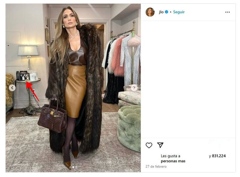Jennifer Lopez tenía una foto suya con Ben Affleck en su vestido en febrero pasado