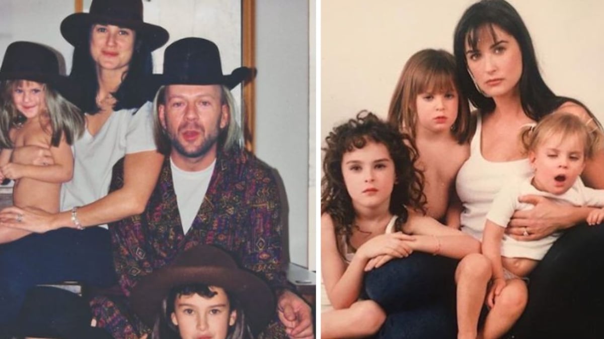 Cuánto han crecido las hijas de Demi Moore y Bruce Willis