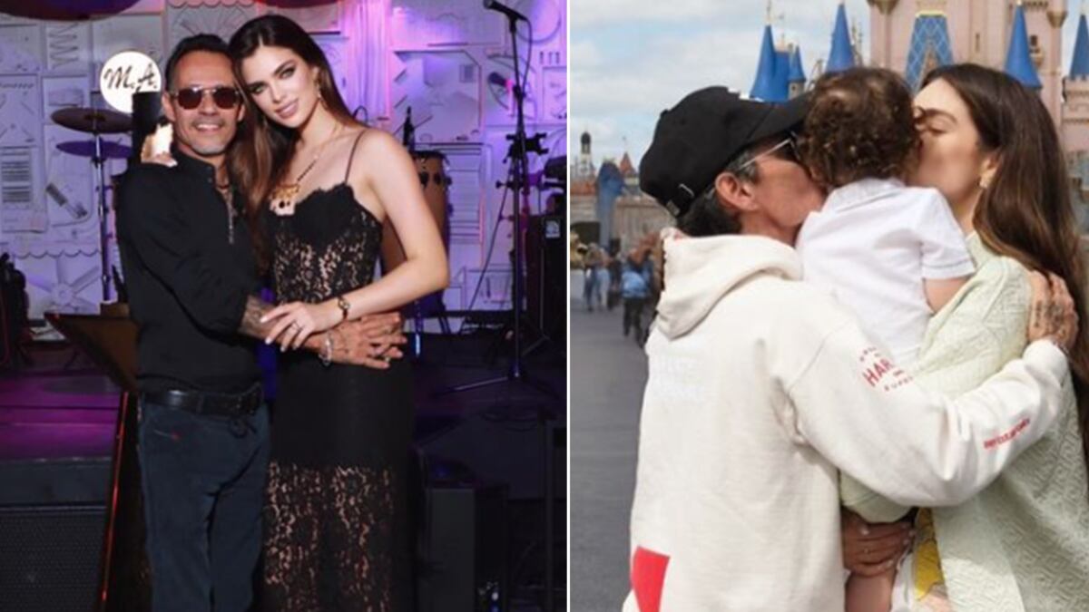 Nadia Ferreira y Marc Anthony fiesta Halloween