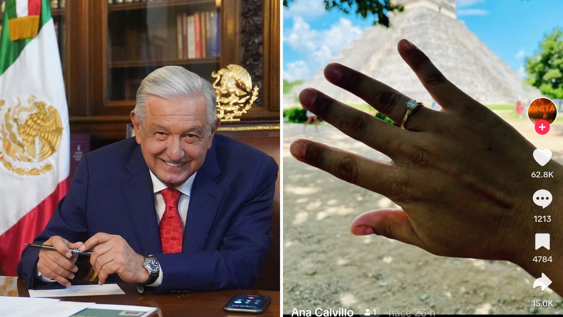 Le pidió matrimonio frente al presidente de México