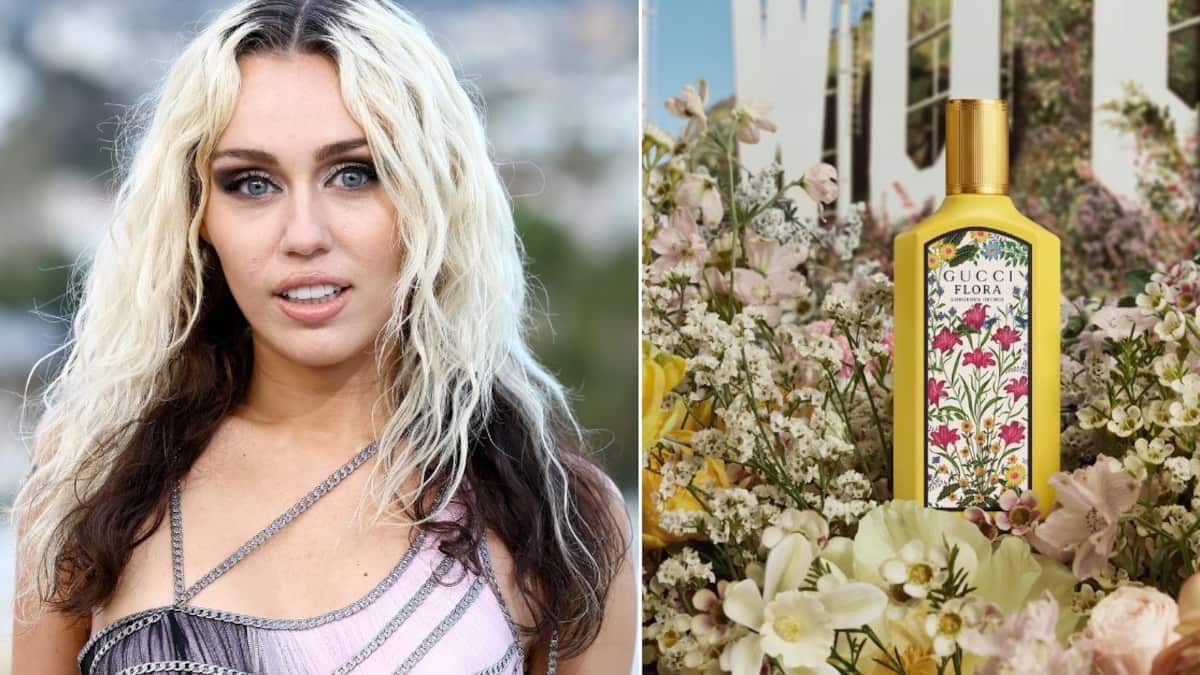 Miley Cyrus es la imagen de las fragancias Flora de Gucci desde hace años
