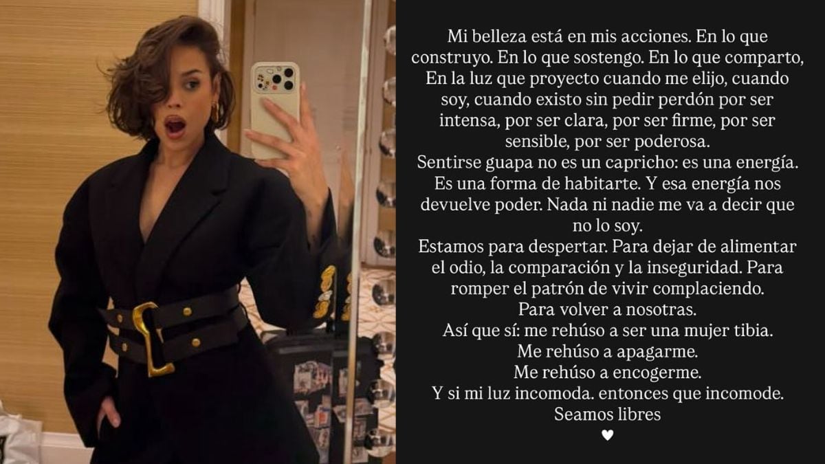 “La belleza no es un molde”: Danna rompe con los estereotipos y alza la voz contra la presión femenina