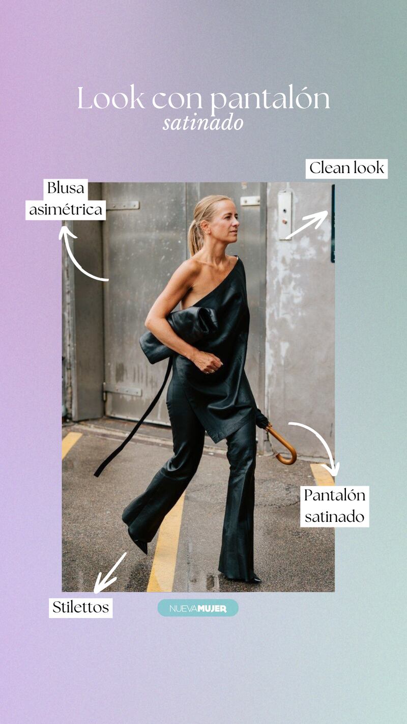 ¿Cómo combinar pantalones satinados esta temporada?