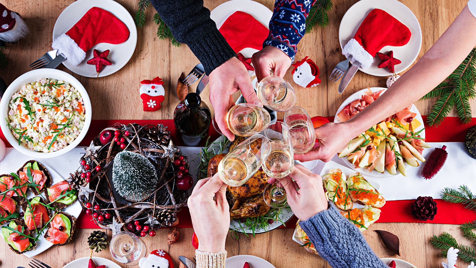 Las bases para decorar la mesa de Navidad de acuerdo con el Feng Shui.