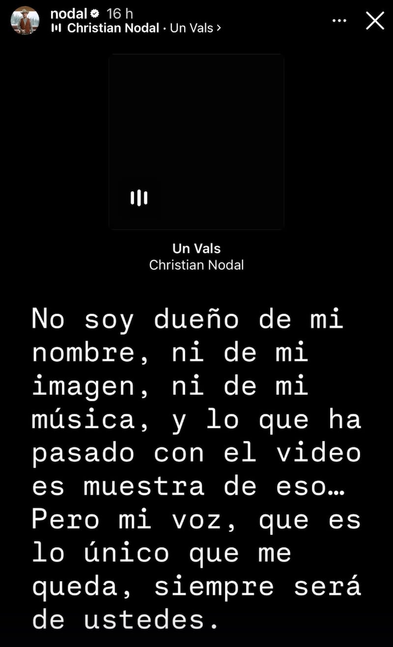 Christian Nodal rompe el silencio tras polémica por su videoclip de 'Un Vals'