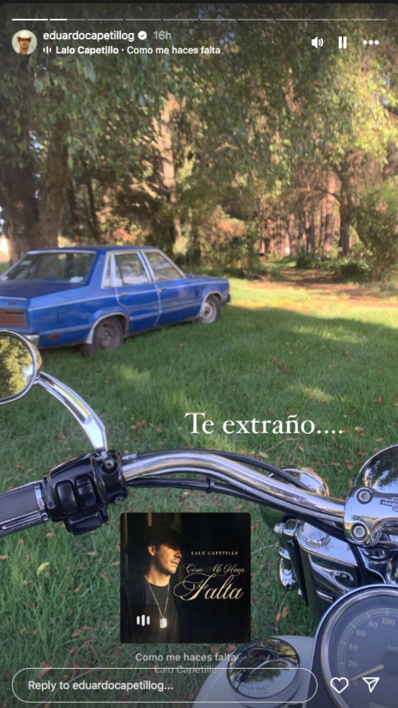 Historia de Instagram de Lalo Capetillo Gaytán