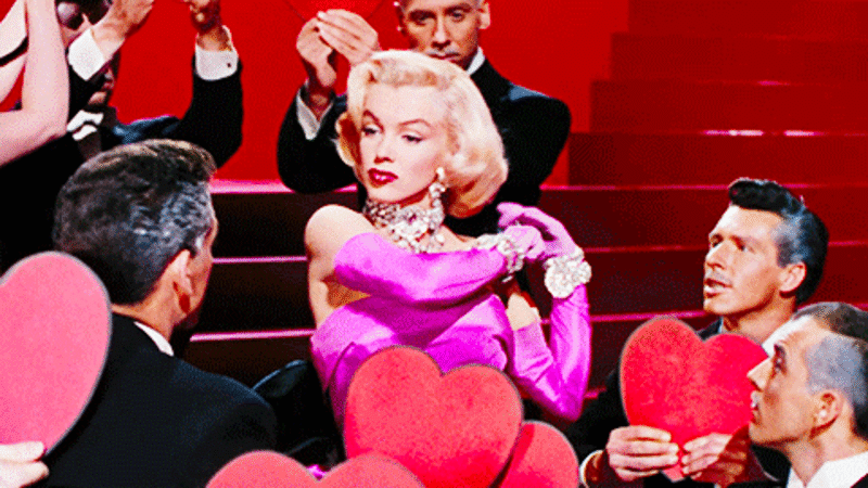 Marilyn Monroe en "Los caballeros las prefieren rubias"