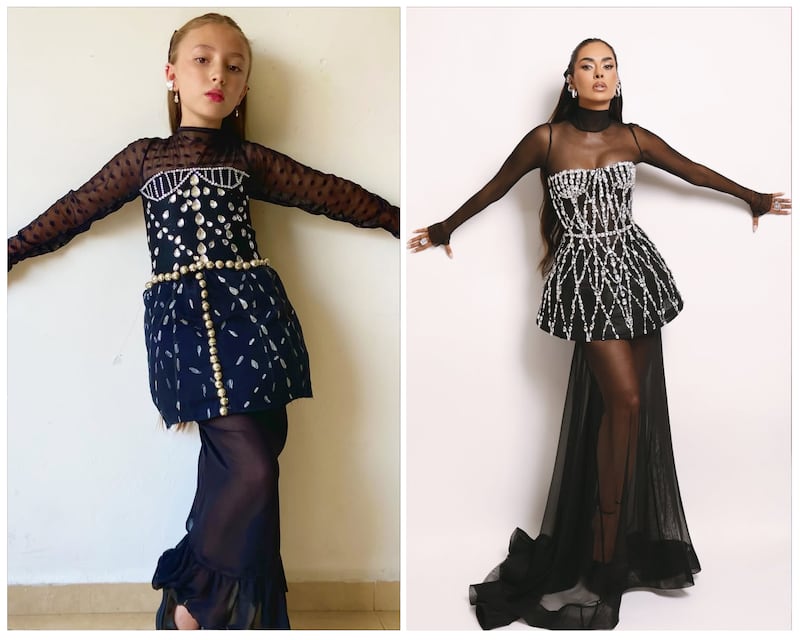 Niña de 10 años recrea los looks de Galilea Montijo en las galas de La Casa de los Famosos.